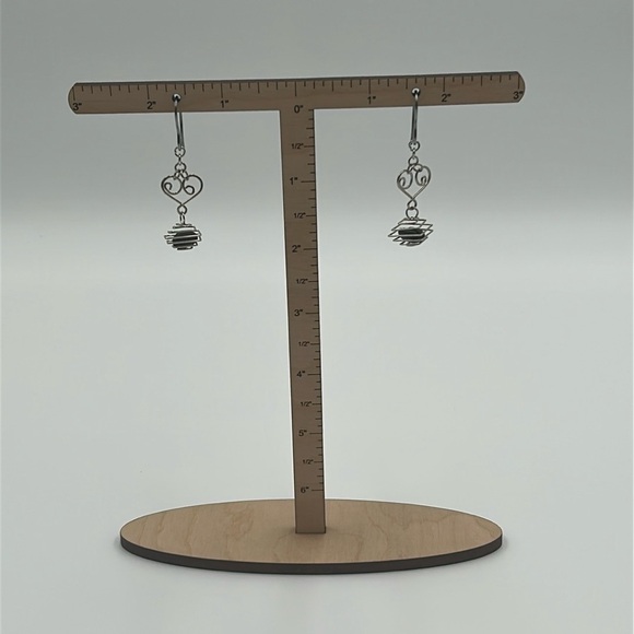 2068- Real Coffee Beans Handmade Dangle Earrings NWT - Picture 3 of 7